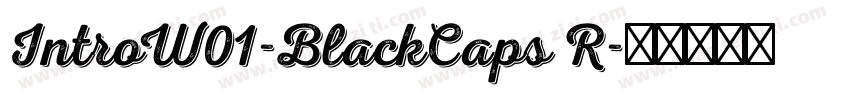 IntroW01-BlackCaps R字体转换